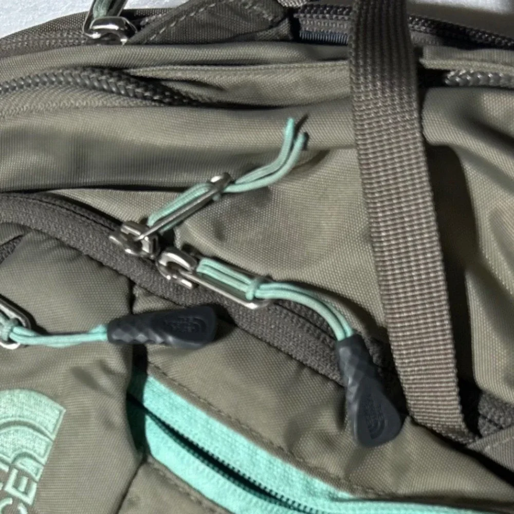 The North Face Surge Backpack Olive Green Teal Laptop Bag T196/T596 Mens Womens